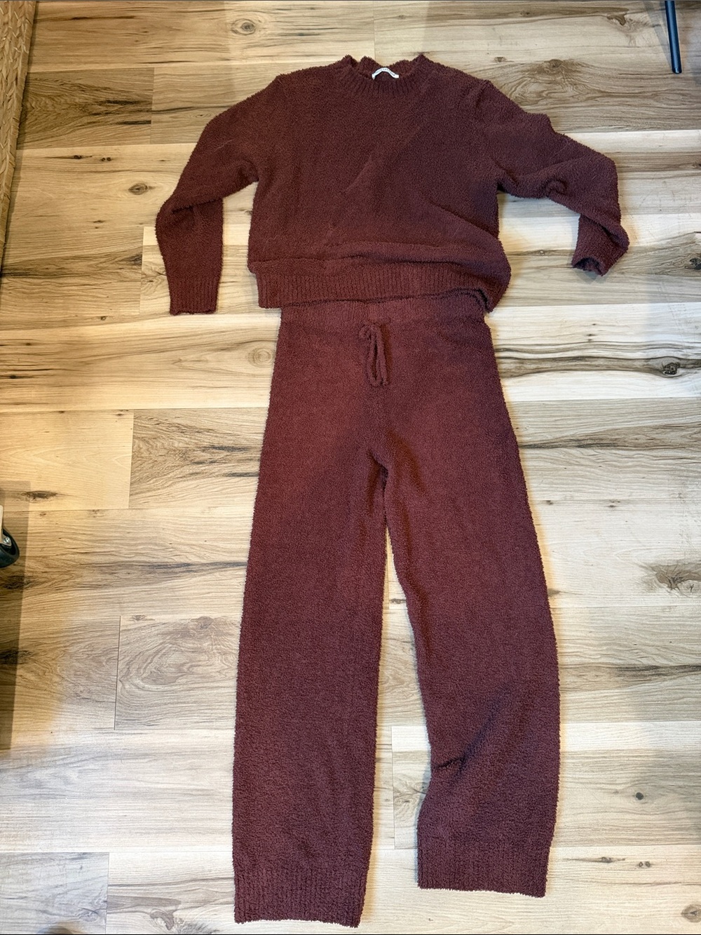 Women's Knit Lounge Set - Brown